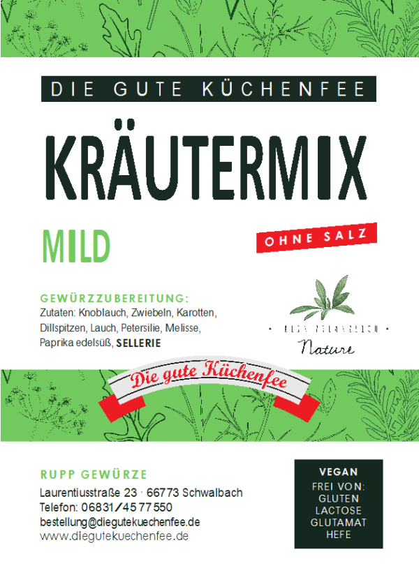 Kräutermix mild - OHNE SALZ!